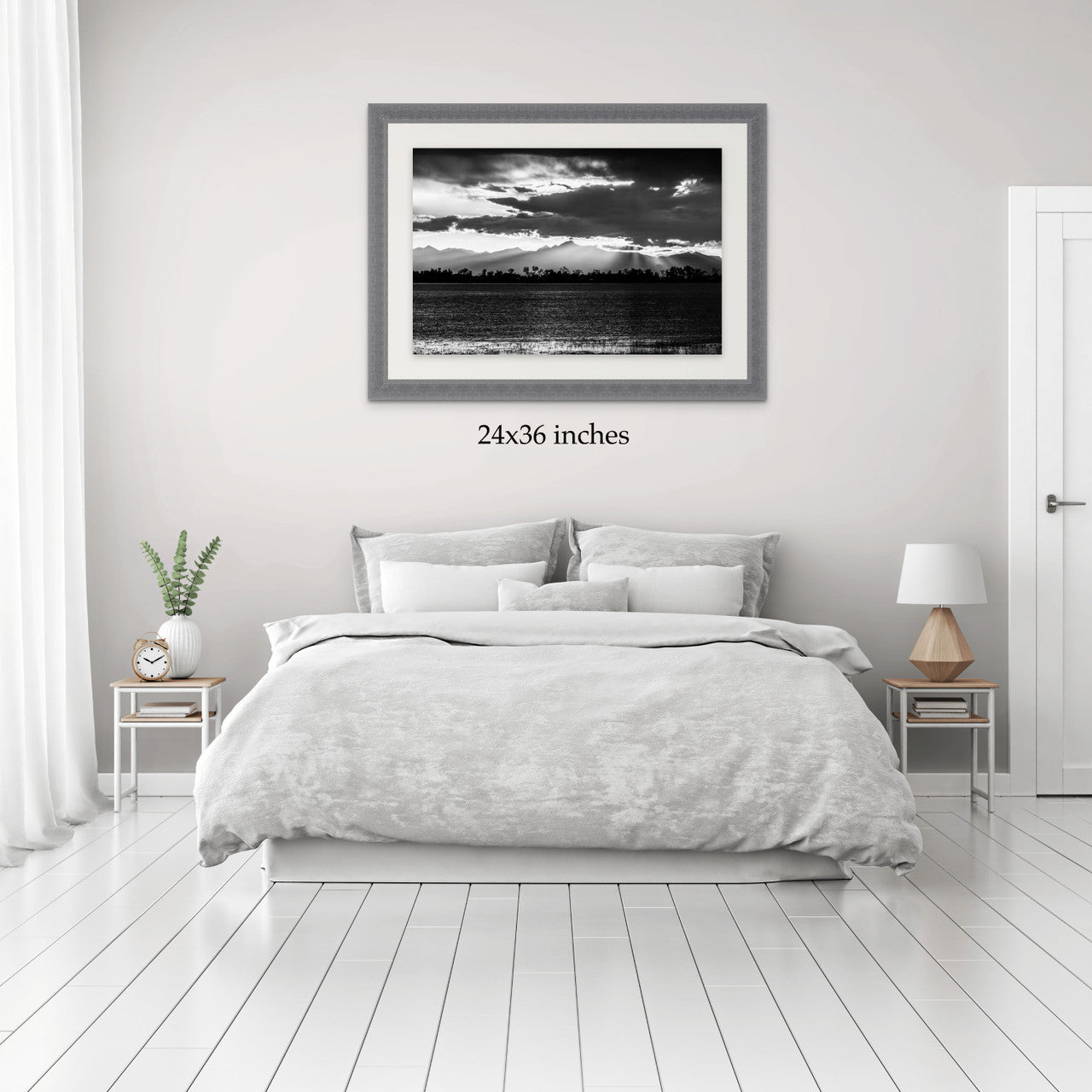 Rocky Mountains Sunset Fine Art Print: A Monochrome Masterpiece image 4