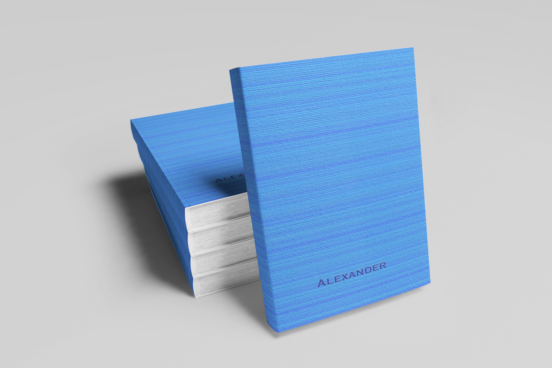 Personalized Minimalist Journal: Blue Hardcover, Softcover, or Coil Bound image 4