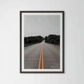 Natchez Trace Bridge Road Giclée Print: A Journey in Monochrome with a Splash  image 0