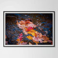 Autumn Leaves Giclée Print: A Dance of Colors on the River image 0