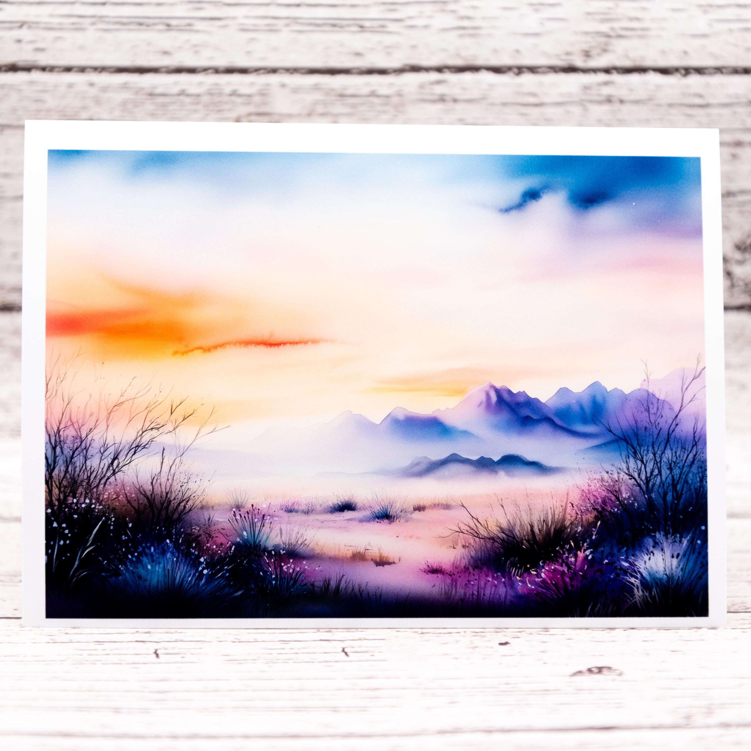 Desert Inspired Set of Notecards with Envelopes, Greeting Card Bundle image 5