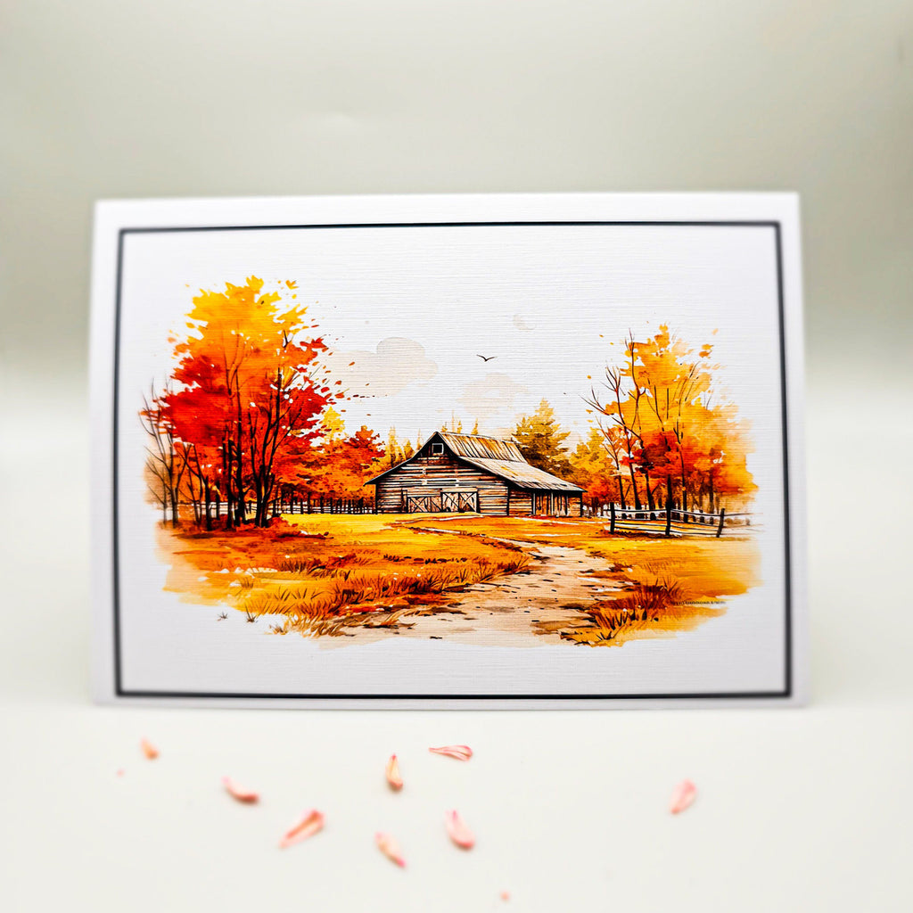 Autumn Scenes Set of Notecards with Envelopes image 3