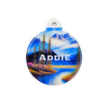 Mountain Serenity Personalized Pet ID Tag - Round image 0