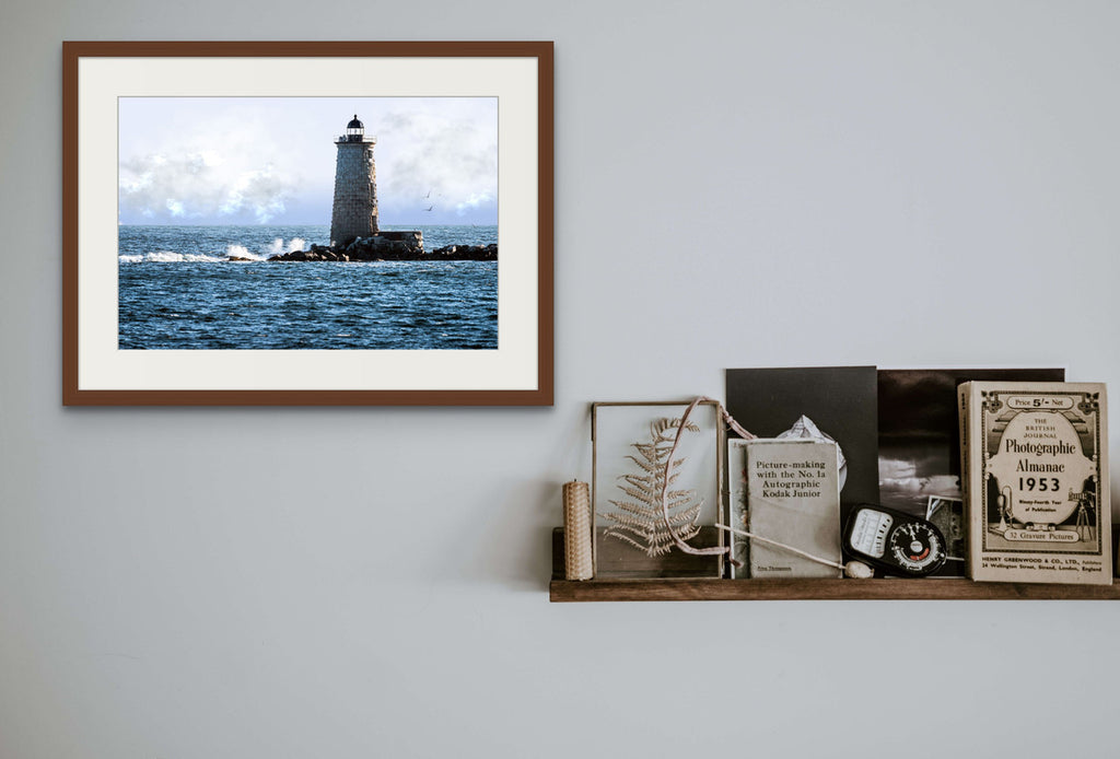 Whaleback Lighthouse Giclée Print: A Timeless Beacon of Maine's Coastline image 4