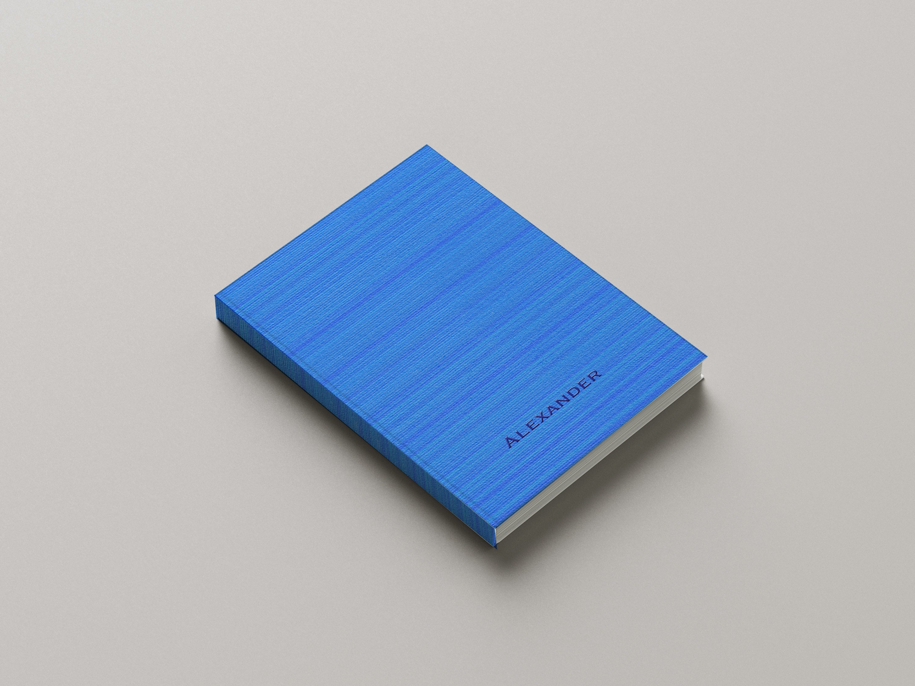 Personalized Minimalist Journal: Blue Hardcover, Softcover, or Coil Bound image 5