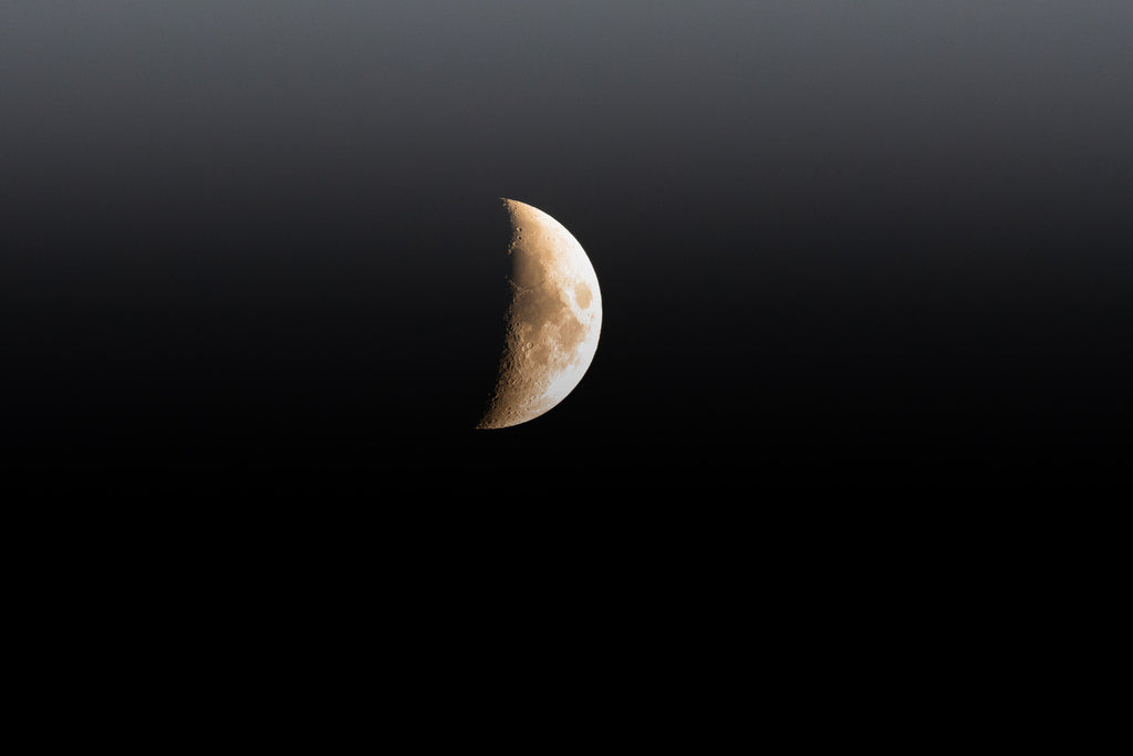 Half Moon Giclée Print: A Celestial Masterpiece for Modern Spaces image 1