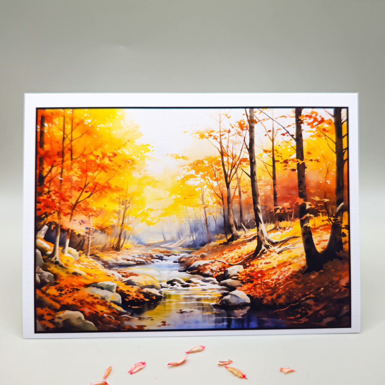 Autumn Forrest Scenes Set of Note Cards with Envelopes image 3