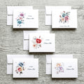 Personalized Note Card Set with Envelopes, Five Rose Designs ,Greeting Card image 0