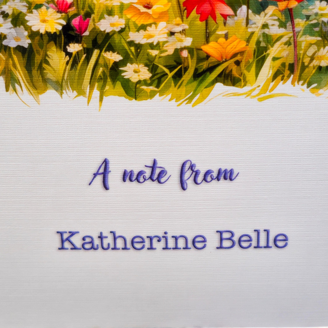 Personalized Set of Notecards with Envelopes Wildflower Meadow image 4