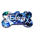 Tie-Dye Tails Pet ID Tag - A Retro Badge for Your Groovy Pet image 0