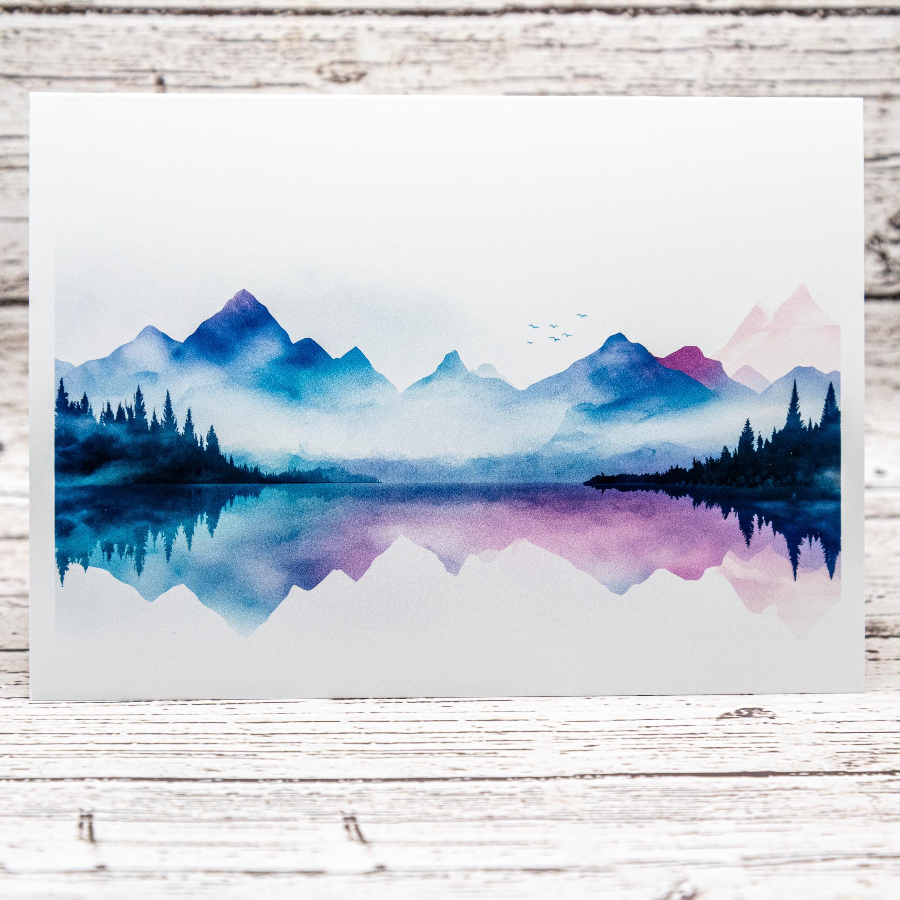 Mountain Inspired Set of Notecards with Envelopes, Greeting Card Bundle image 6