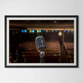 Vintage Microphone Photography Print from Historic Ryman - Music Print and image 0