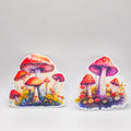 Mushroom Stickers - Set of Two Stickers - Vinyl Stickers-Watercolor image 0