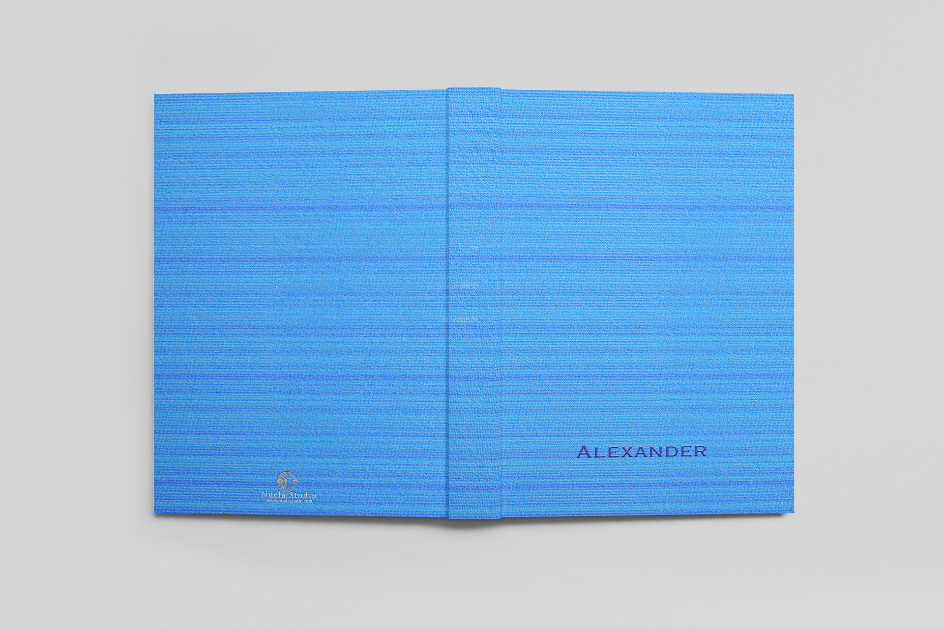 Personalized Minimalist Journal: Blue Hardcover, Softcover, or Coil Bound image 3