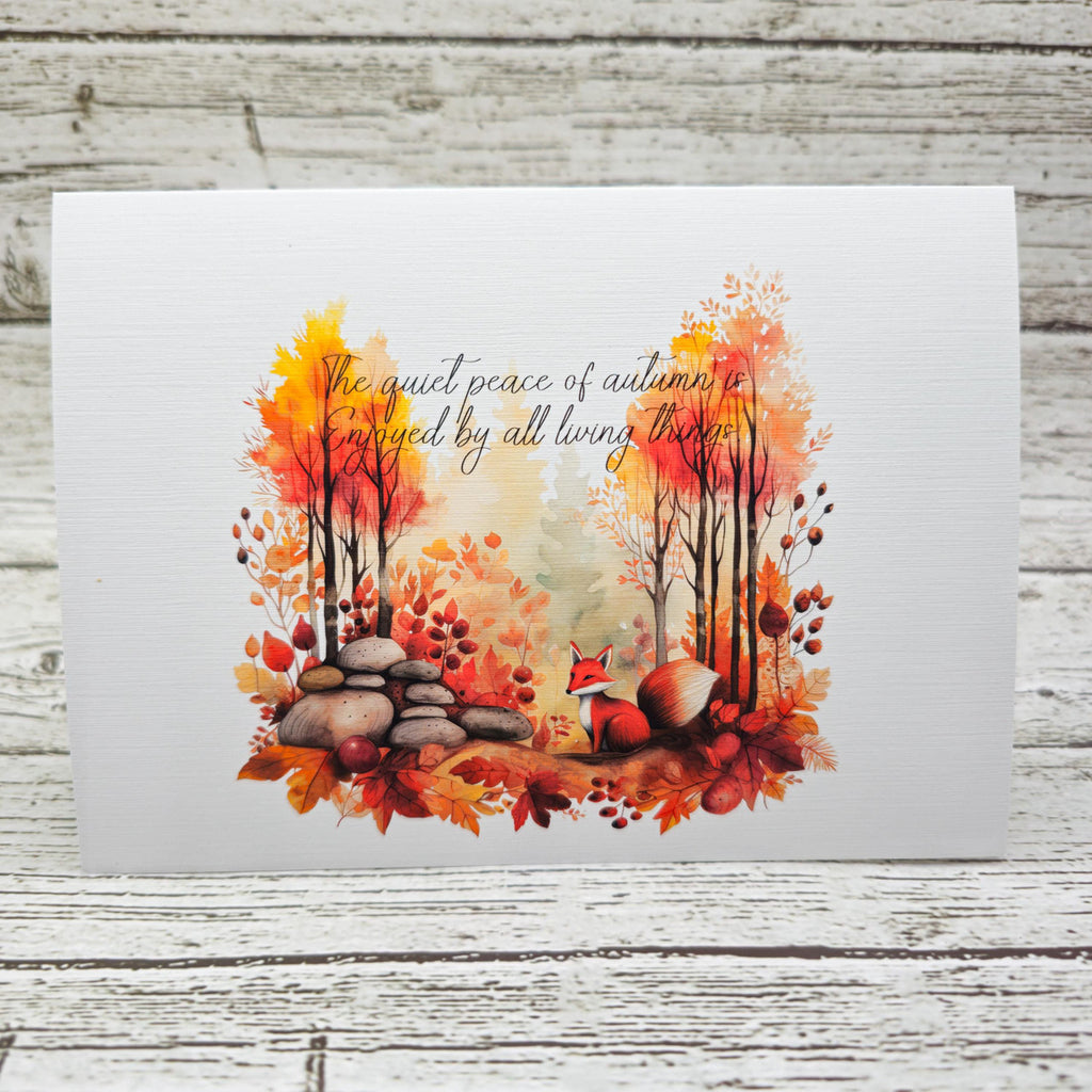 Autumn In The Woods Set of Notecards with Envelopes image 3