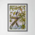Blue Heron Reflections: A Moment of Nature's Majesty - Fine Art Giclee Print image 0