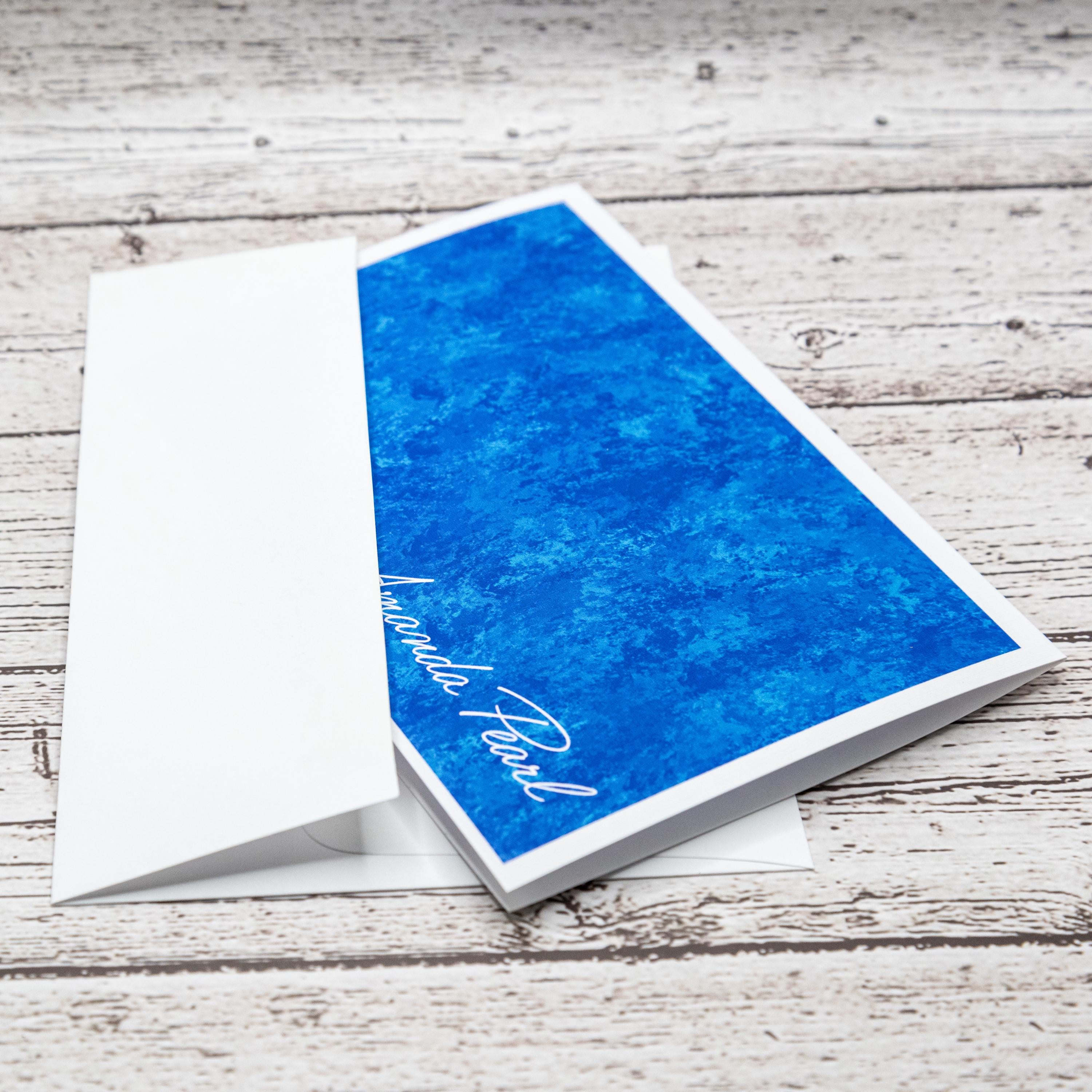 Personalized Set of Notecards with Envelopes, Greeting Card Bundle, Abstract image 4