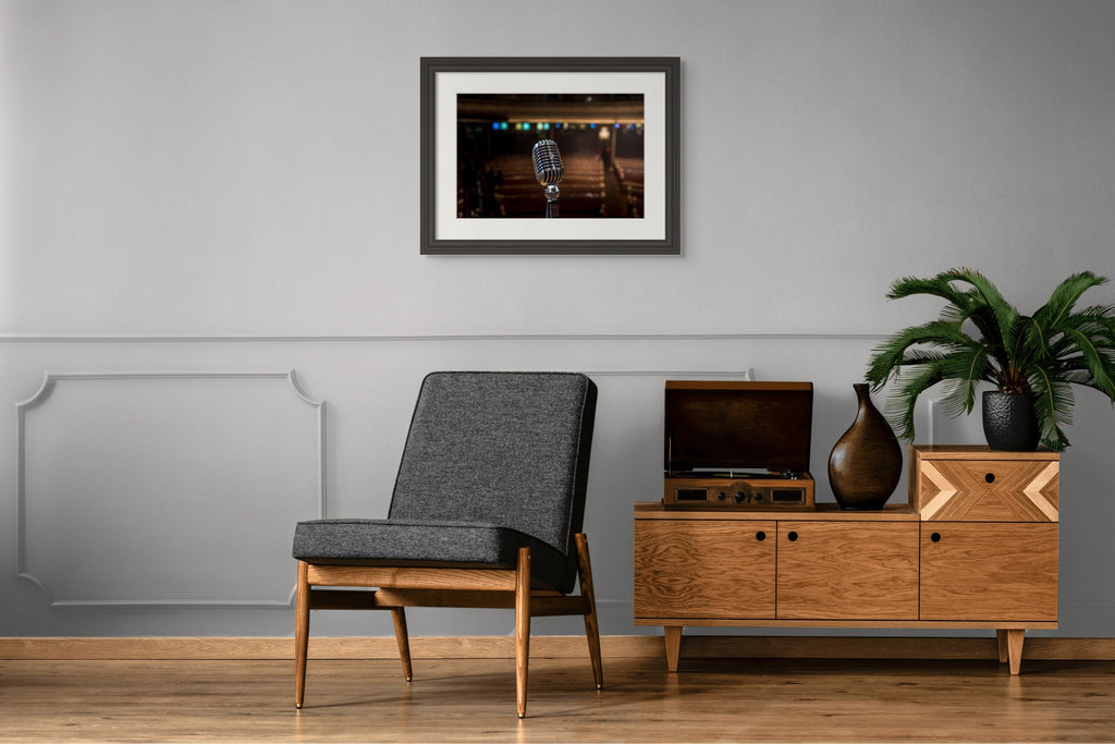 Vintage Microphone Photography Print from Historic Ryman - Music Print and image 4