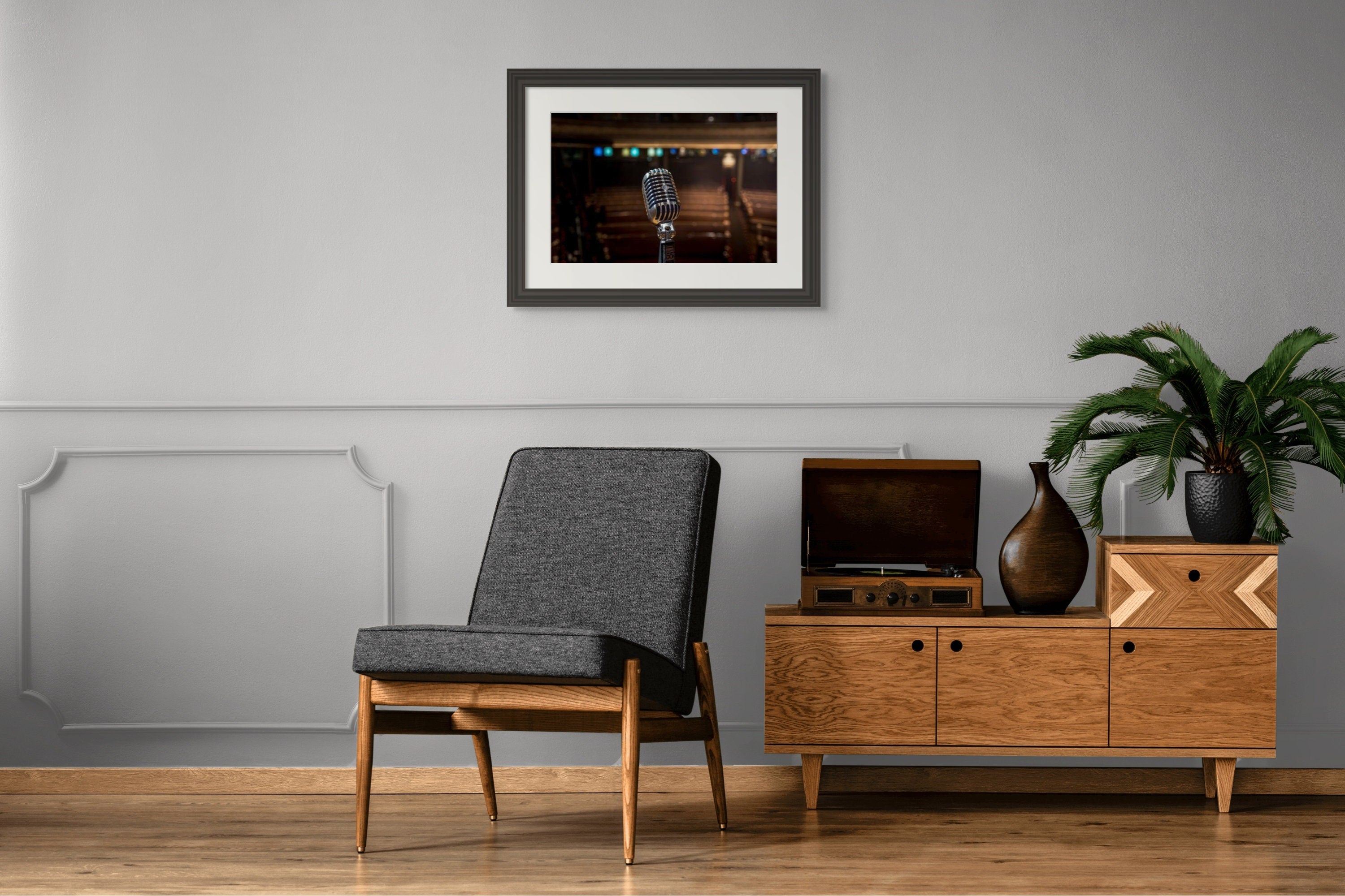 Vintage Microphone Photography Print from Historic Ryman - Music Print and image 4