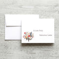 Personalized Set of Notecards with Envelopes Flower Bouquet image 0