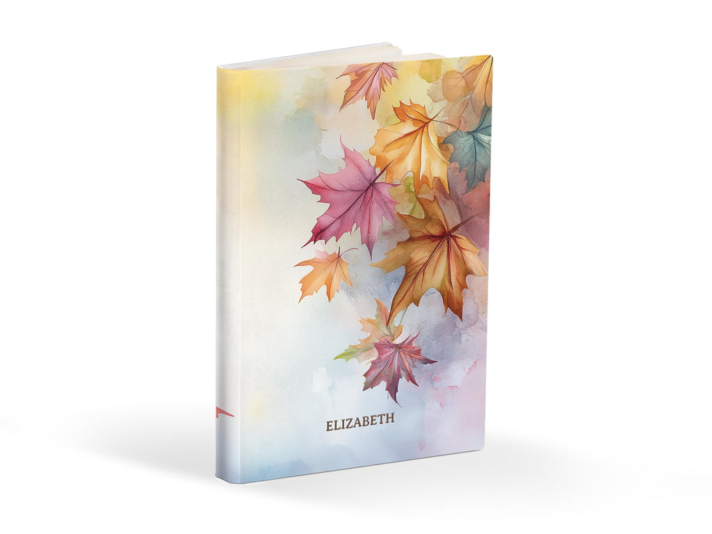 Personalized Journal Autumn Leaves, Hardcover, Softcover image 0