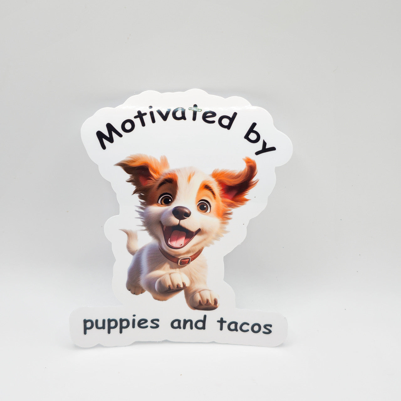 Vinyl Sticker Motivated by Puppies and Tacos -Set of Two image 0