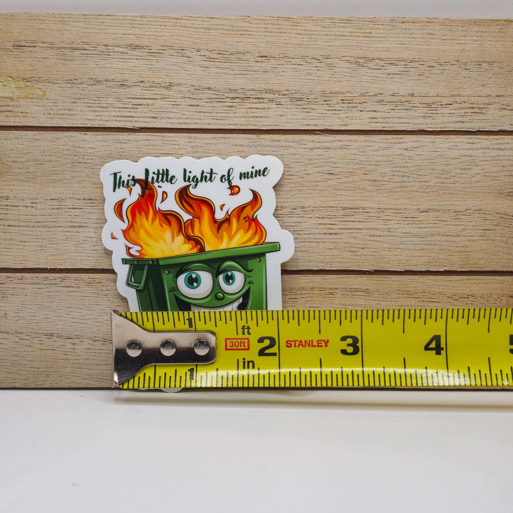 Funny Dumpster Fire Stickers - Set of Two Stickers - Vinyl Stickers image 4