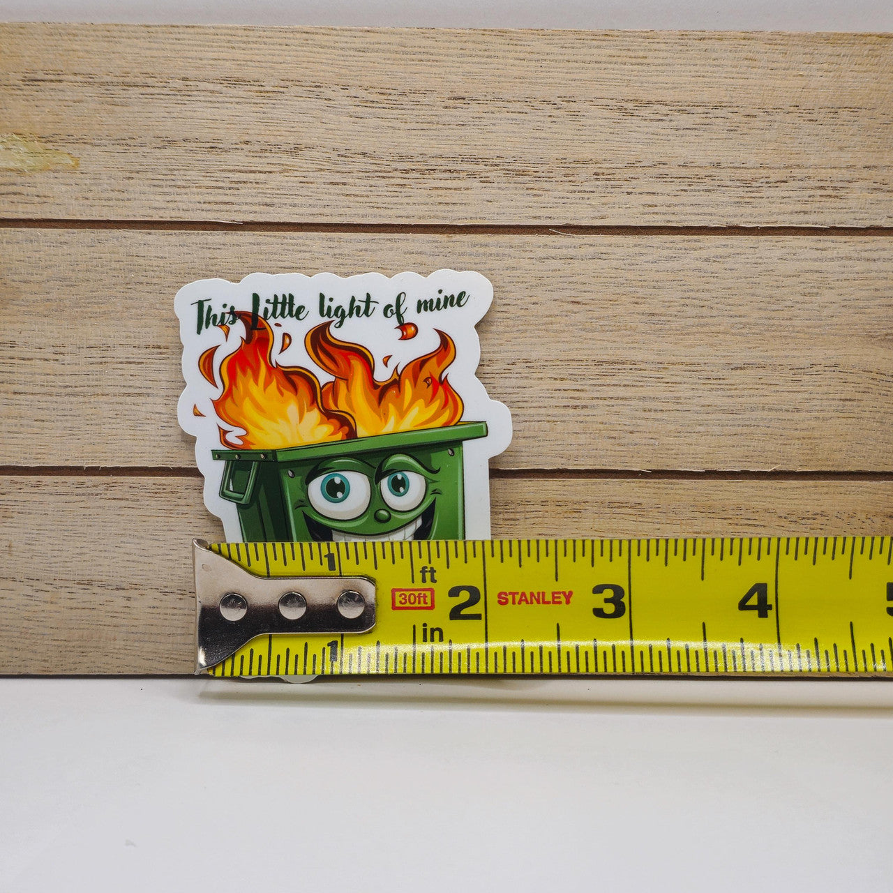 Funny Dumpster Fire Stickers - Set of Two Stickers - Vinyl Stickers image 4