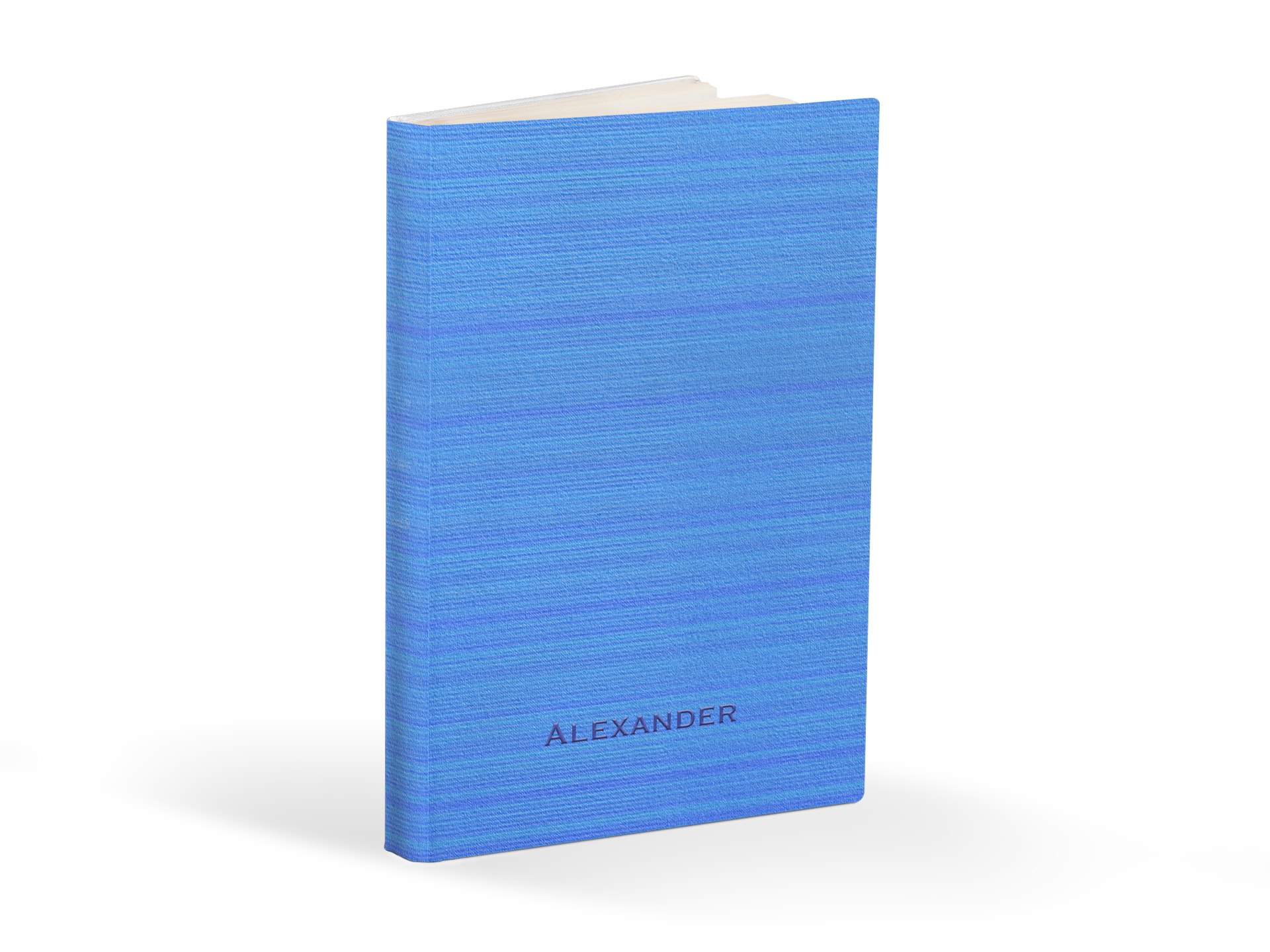 Personalized Minimalist Journal: Blue Hardcover, Softcover, or Coil Bound image 0