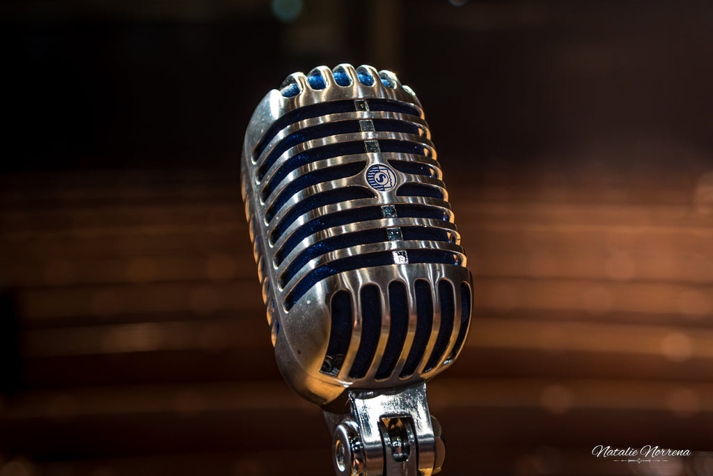 Vintage Microphone Photography Print from Historic Ryman - Music Print and image 1
