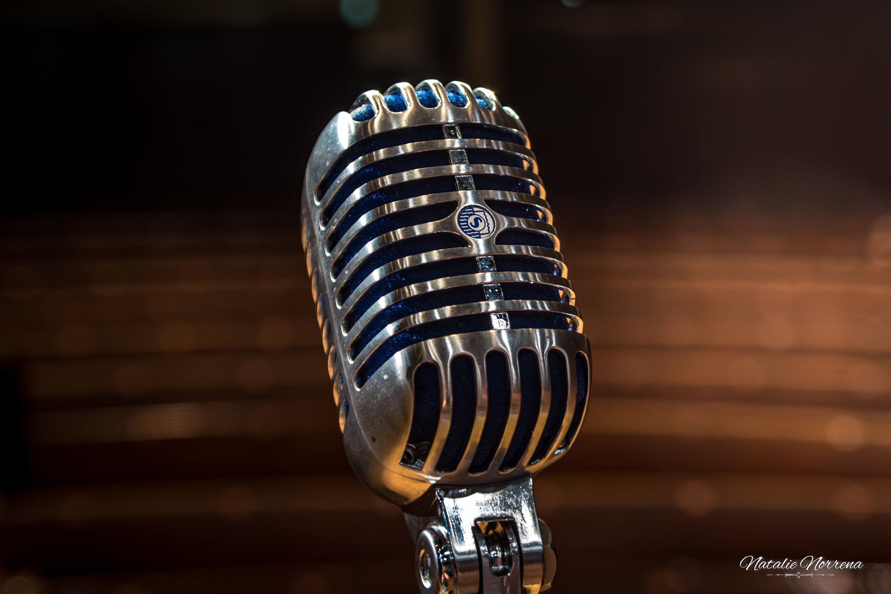 Vintage Microphone Photography Print from Historic Ryman - Music Print and image 1
