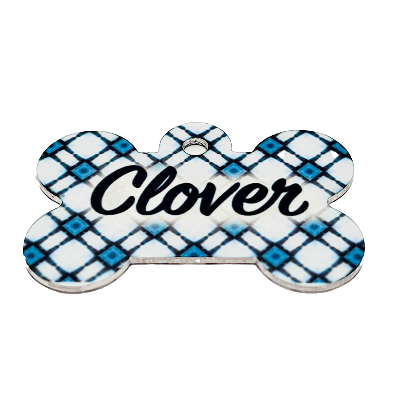 Diamond Dog Bone Pet ID Tags - A Gem for Your Furry Friend image 0