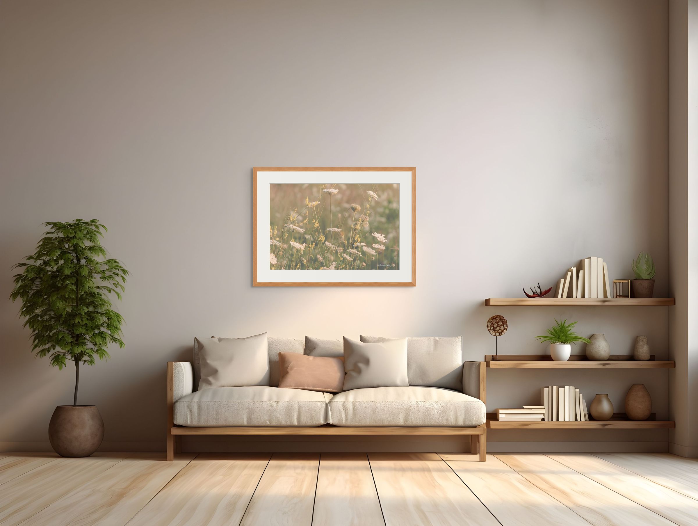 Neutral Wildflowers of Colorado: A Serene Giclee Print image 3