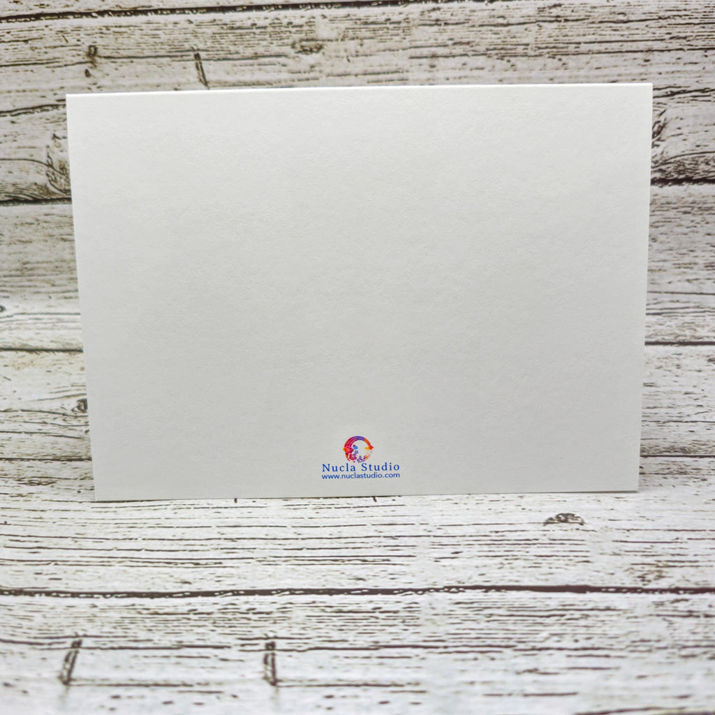 Personalized Set of Notecards with Envelopes Watercolor Pastel Flowers image 3